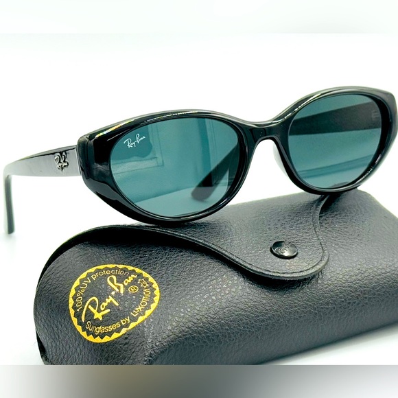 Ray-Ban Oval Sunglasses Cat Eye Style RB4467D 55-19-145 Black with Grey Lens main image 6